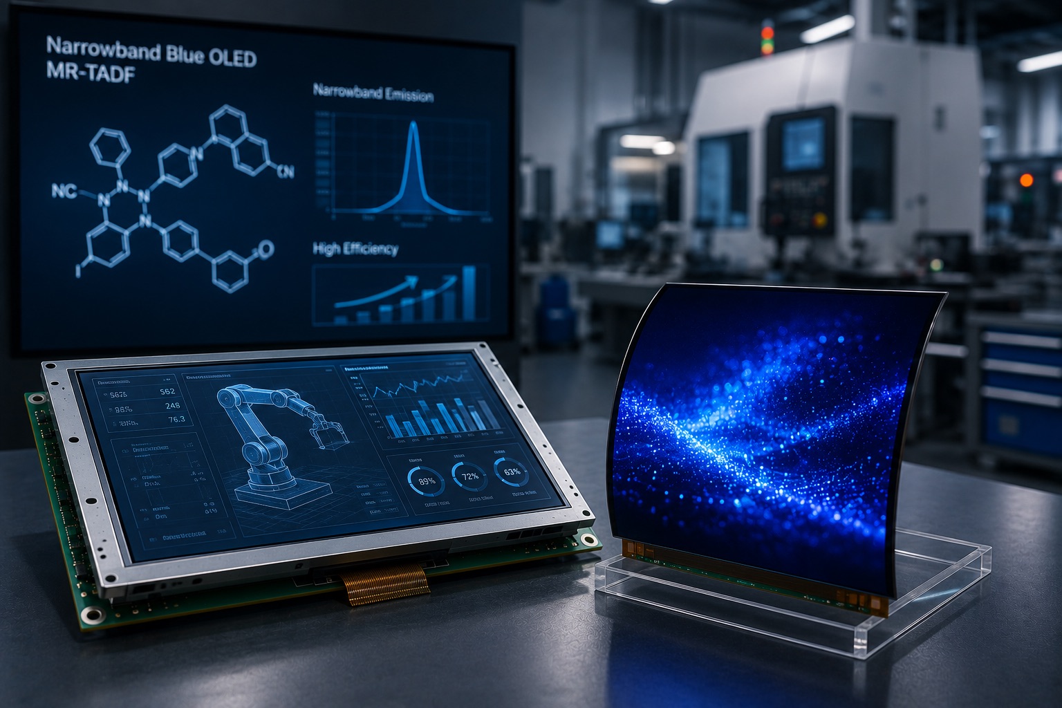 Narrowband Blue OLED Breakthrough: What It Means for LCD in Industrial Displays